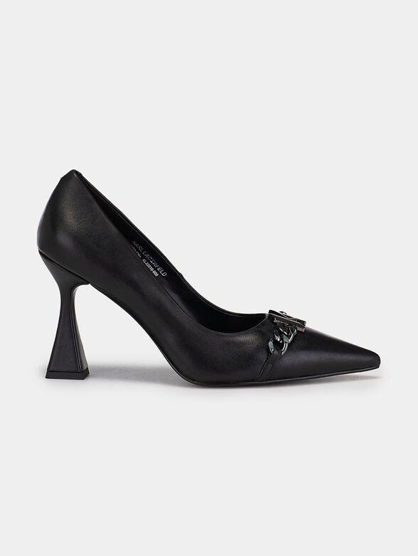 DEBUT KL CHAIN COURT black heeled shoes - 1