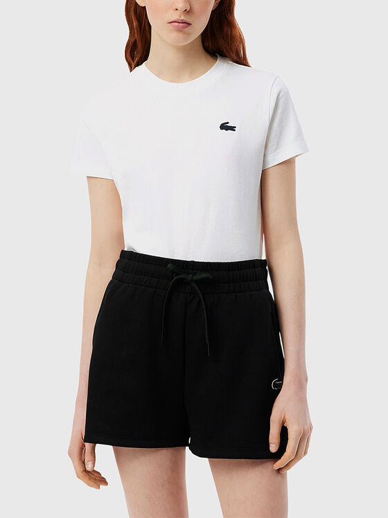 T-shirt is pink color with logo - 1