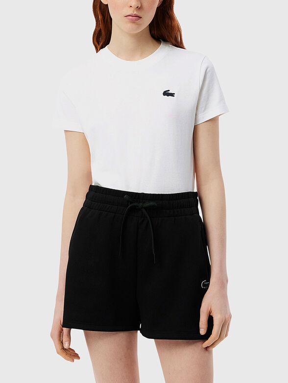 T-shirt is pink color with logo - 1