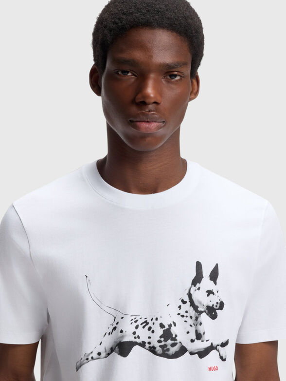 DIRUNN T-shirt with contrasting print - 4