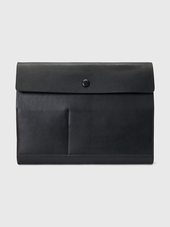 Black leather case - 2