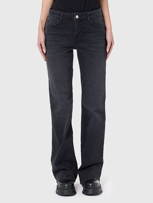 Black low waist jeans - 1