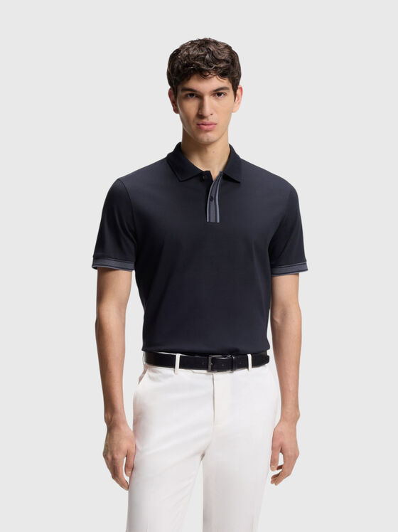 Cotton polo shirt with buttons - 1