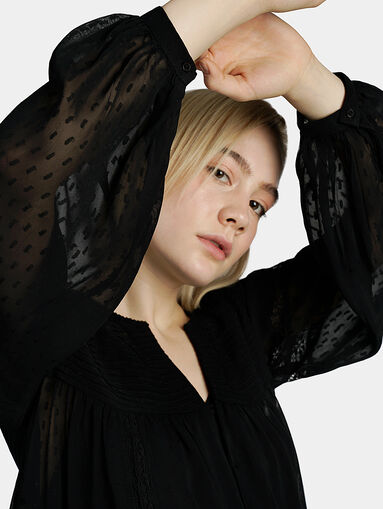 TONIA Black airy top - 3