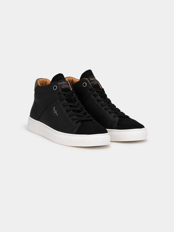 JOE CUP black leather sneakers - 2