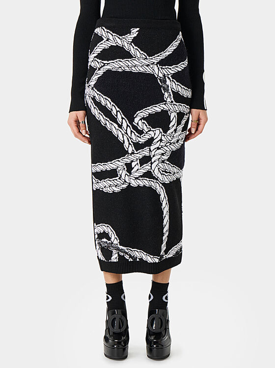 Knitted midi skirt - 1