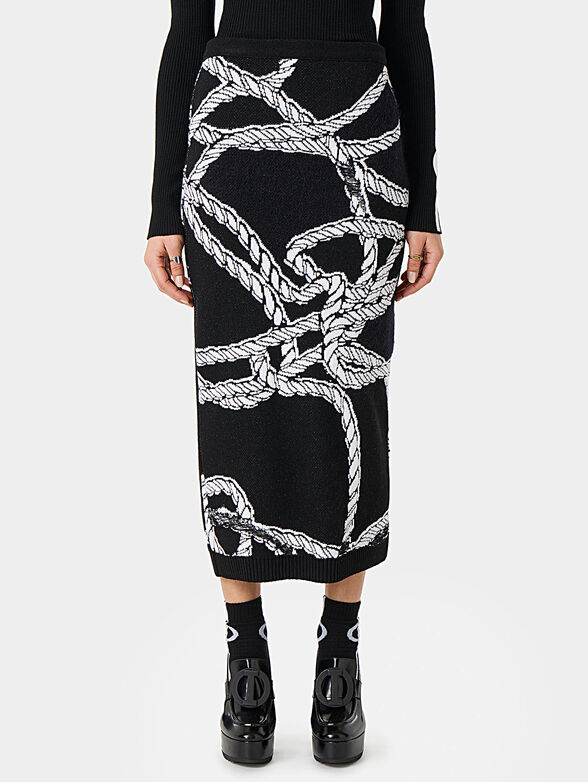 Knitted midi skirt - 1