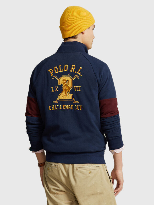 Contrast embroidered sweatshirt  - 3