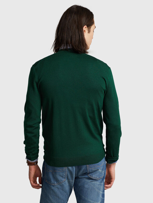 Dark green sweater in wool  - 3