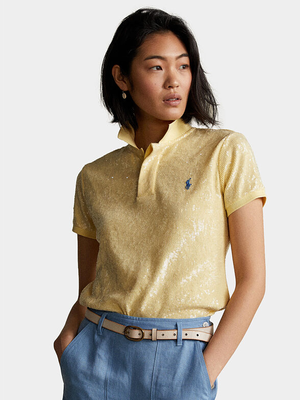 Polo-shirt with sequins - 3