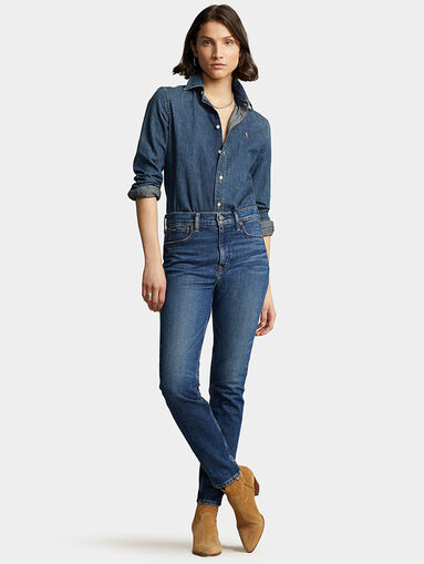 Skinny jeans with high waist - 4