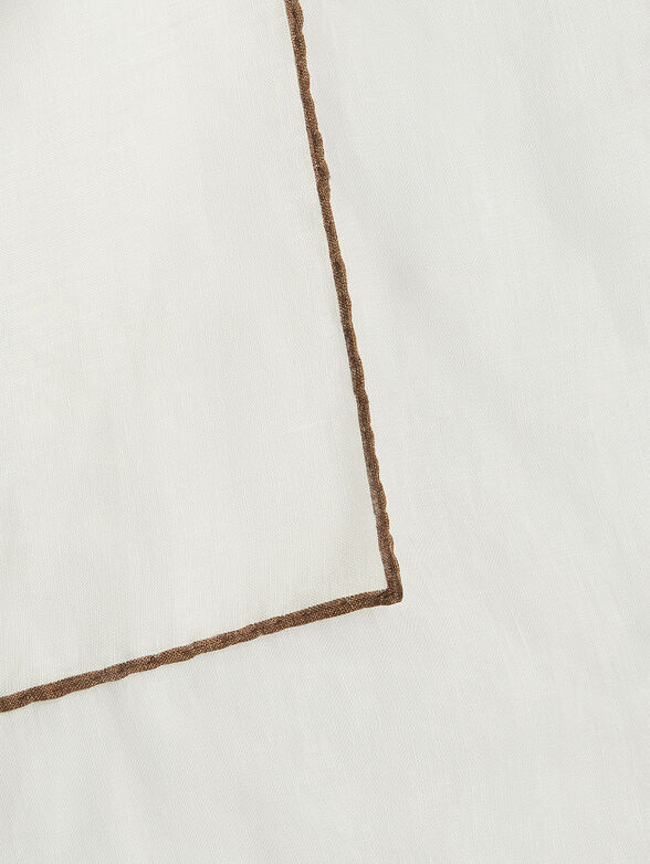 Linen handkerchief with border  - 2