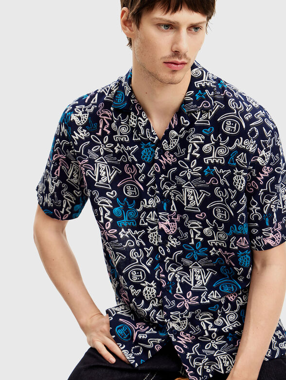 ALFREDO shirt with short sleeves and print - 4