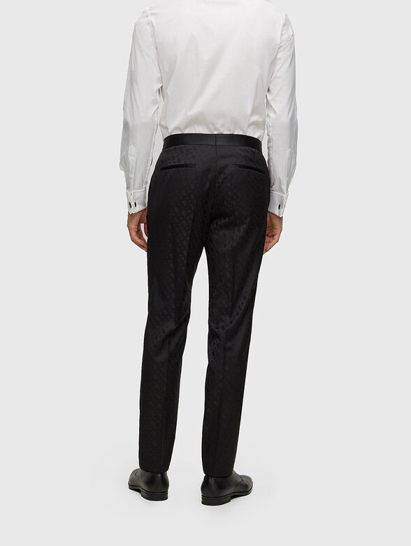 Black two-piece wool suit - 3