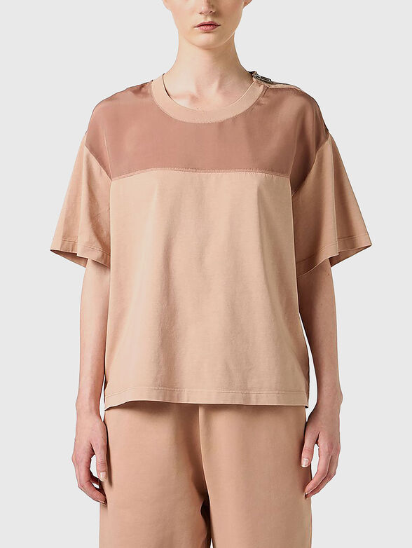 Cotton T-shirt with logo - 1