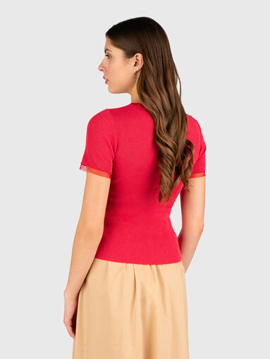 T-shirt with sheer details - 3