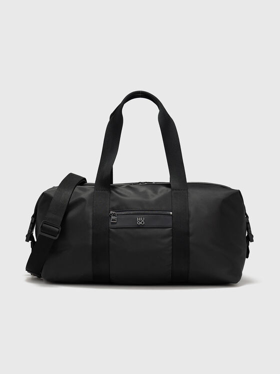 Black holdall with logo detail - 1