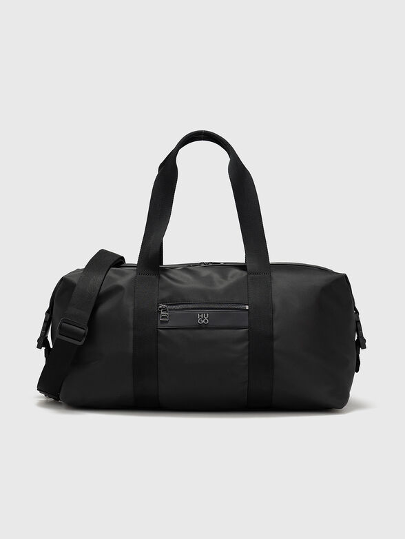 Black holdall with logo detail - 1