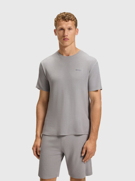 T-shirt with oval neckline - 1