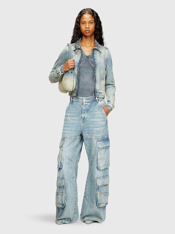 D-SIRE-CARGO-D L.30 jeans with accent pockets - 4