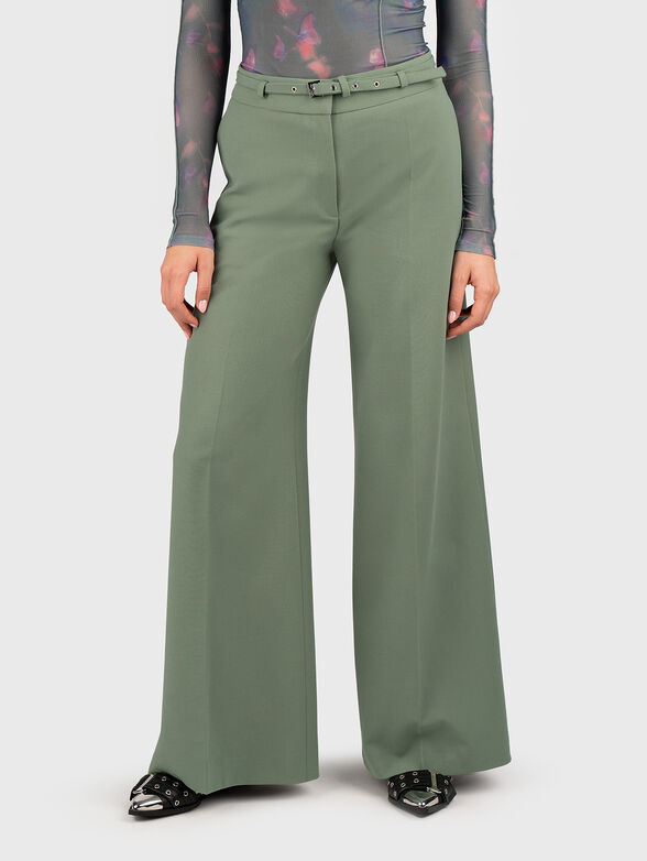 HAVINERA high waisted trousers with wide legs - 1