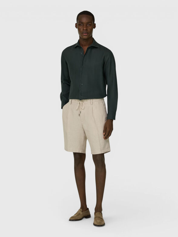 LINEN COULISSE SHORT PANT - 4