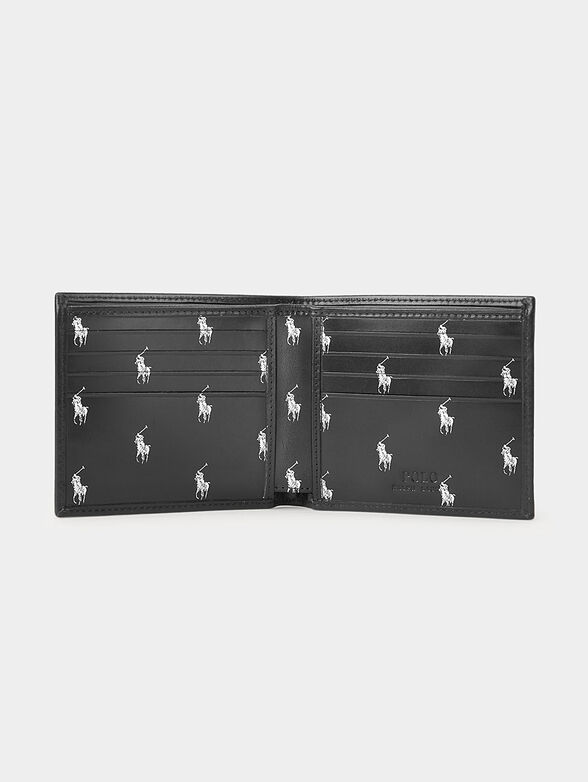 Leather wallet with logo relief - 2
