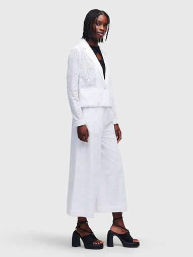 ANGLAISE white blazer with embroidery - 4