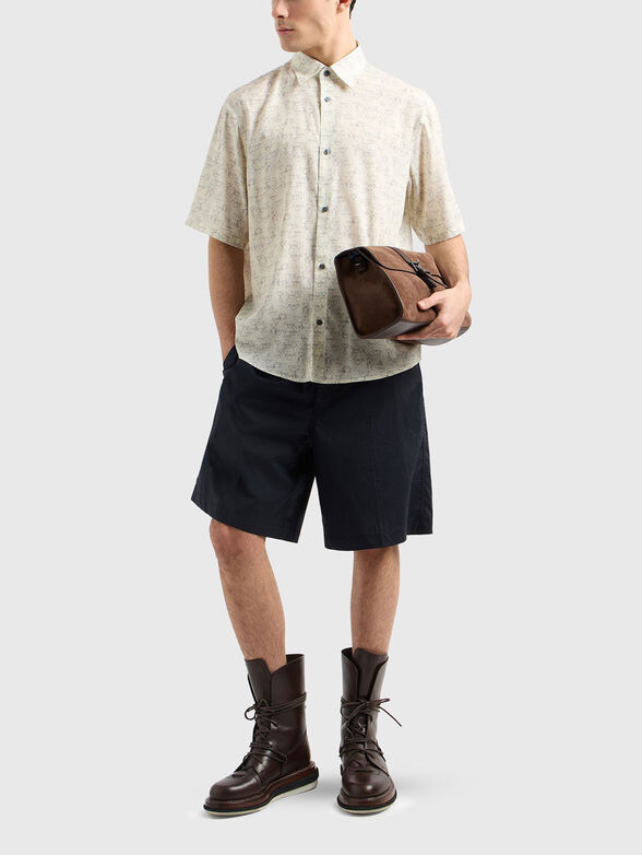 Printed viscose blend shirt - 2