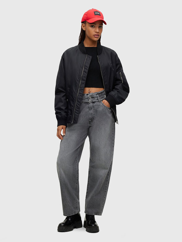 GLORILDE grey high waist jeans - 4
