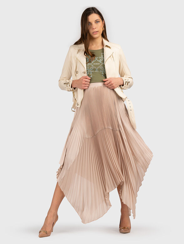 Crystal embellished T-shirt in black - 2