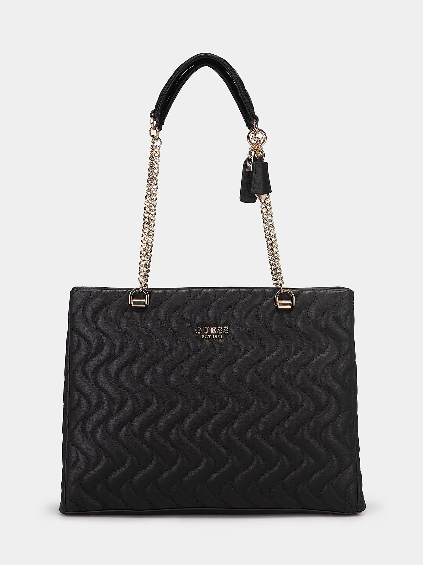 Black quilted bag brand GUESS Globalbrandsstore en