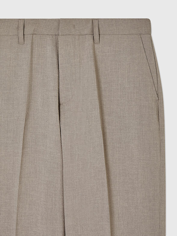 Straight-leg trousers with bast - 3