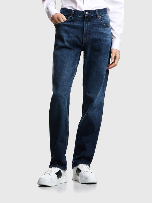 Straight jeans with logo - 1