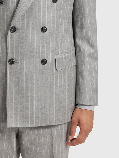 Double breasted wool jacket - 5