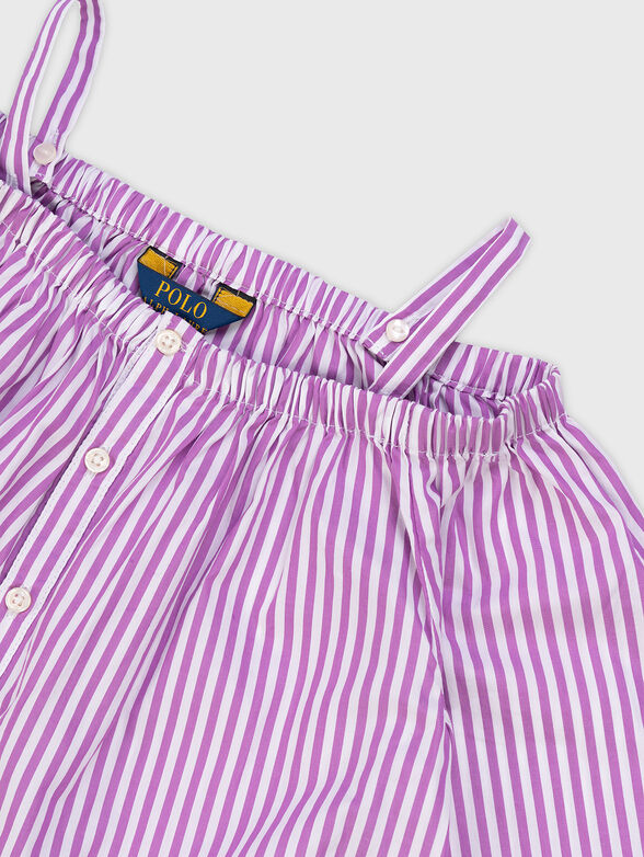 Cotton stripe shirt  - 4