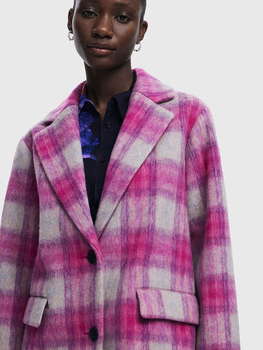 Checked coat - 5