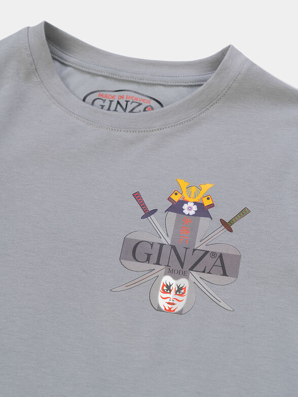 T-shirt in grey with logo print - 1