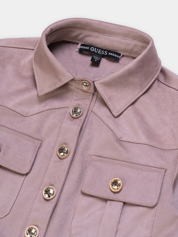 DORA black dress with belt - 3