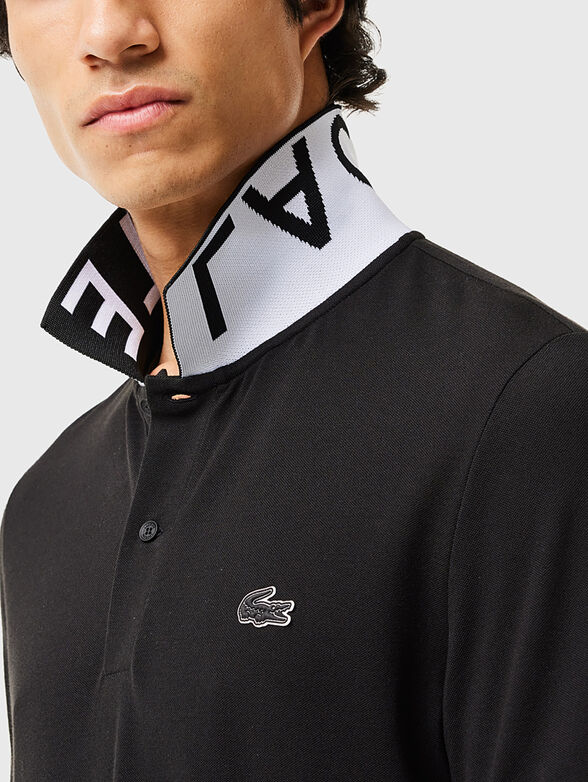 Polo shirt with accent collar  - 4