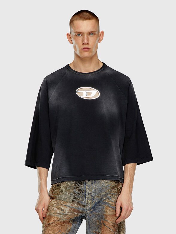 T-CROXT black T-shirt with logo accent - 1