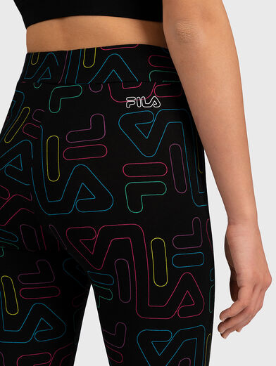 FIENA leggings with multicolor logo print - 3