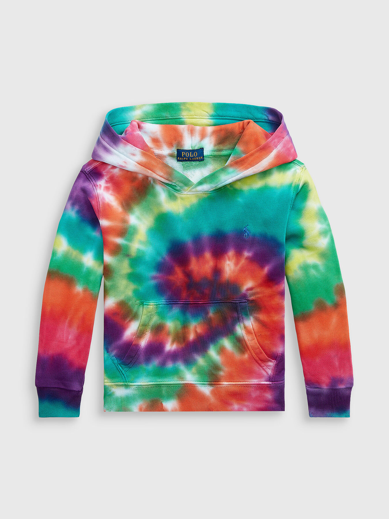Sweatshirt with hood and tie dye print brand POLO RALPH LAUREN Globalbrandsstore en