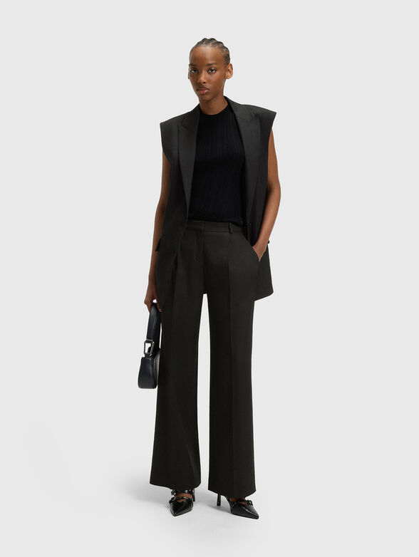 Oversized linen blend vest - 2