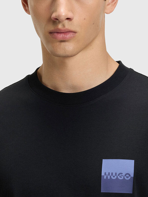 Cotton T-shirt with oval neckline - 4