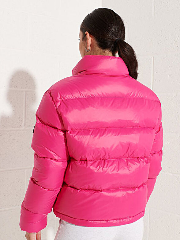 Down jacket in fuxia - 2