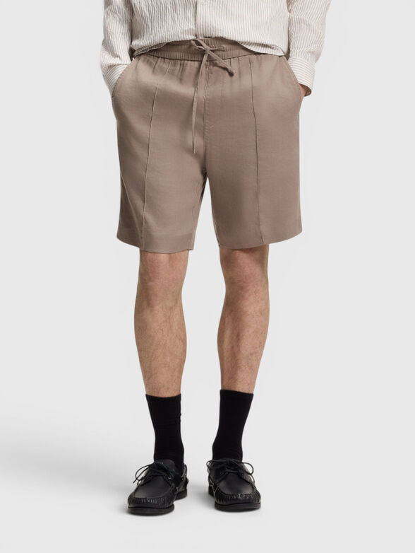 Linen-blend shorts - 1