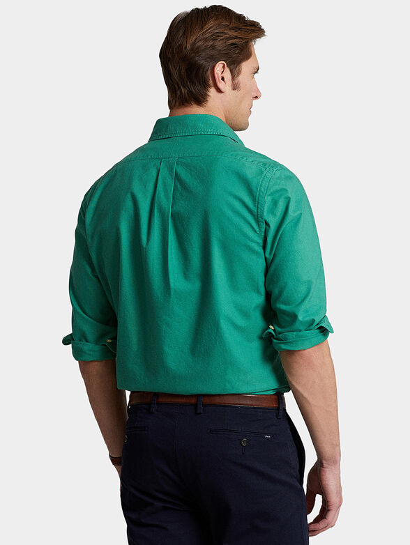 Green cotton shirt - 3