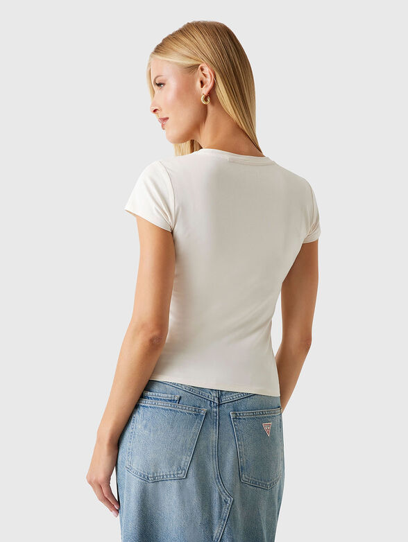 Cotton T-shirt with print - 3