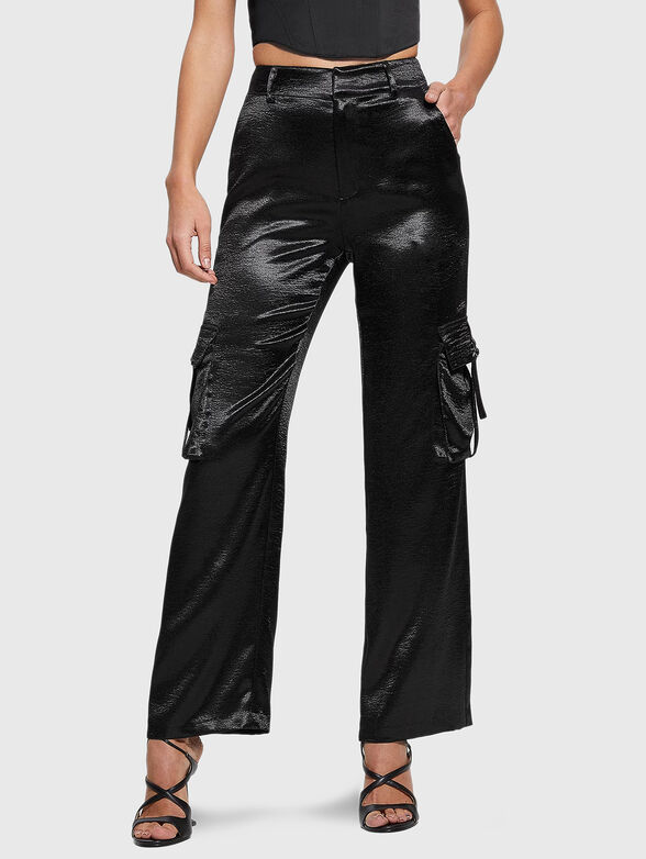 JAMIE satin cargo pants - 1